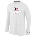 Wholesale Cheap Nike Houston Texans Critical Victory Long Sleeve T-Shirt White