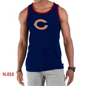Wholesale Cheap Men\'s Nike NFL Chicago Bears Sideline Legend Authentic Logo Tank Top Dark Blue_2