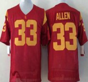 Wholesale Cheap USC Trojans #33 Marcus Allen 2015 Red Jersey