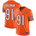 Wholesale Cheap Nike Bears #91 Eddie Goldman Orange Men's 100th Season Stitched NFL Limited Rush Jersey