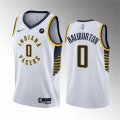 Cheap Men's Indiana Pacers #0 Tyrese Haliburton White Association Edition Stitched Basketball Jersey