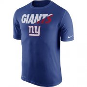 Wholesale Cheap Men's New York Giants Nike Royal Blue Legend Staff Practice Performance T-Shirt