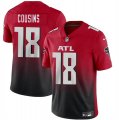 Cheap Men's Atlanta Falcons #18 Kirk Cousins Red Black Vapor Untouchable Limited Football Stitched Jersey