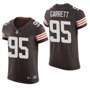 Cheap Cleveland Browns #95 Myles Garrett Nike Men's Brwon Team Color Men's Stitched NFL 2020 Vapor Untouchable Elite Jersey