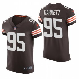 Cheap Cleveland Browns #95 Myles Garrett Nike Men\'s Brwon Team Color Men\'s Stitched NFL 2020 Vapor Untouchable Elite Jersey