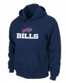 Wholesale Cheap Buffalo Bills Authentic Logo Pullover Hoodie Dark Blue