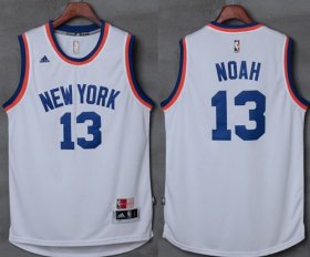 Wholesale Cheap Knicks #13 Joakim Noah New White Stitched NBA Jersey