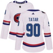 Wholesale Cheap Adidas Canadiens #90 Tomas Tatar White Authentic 2017 100 Classic Women's Stitched NHL Jersey