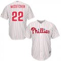 Wholesale Cheap Phillies #22 Andrew McCutchen White(Red Strip) Cool Base Stitched Youth MLB Jersey