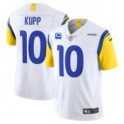 Wholesale Cheap Men's Los Angeles Rams 2022 #10 Cooper Kupp White With 3-star C Patch Vapor Untouchable Limited Stitched NFL Jersey