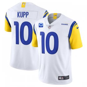 Wholesale Cheap Men\'s Los Angeles Rams 2022 #10 Cooper Kupp White With 3-star C Patch Vapor Untouchable Limited Stitched NFL Jersey