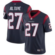Wholesale Cheap Nike Texans #27 Jose Altuve Navy Blue Team Color Men's Stitched NFL Vapor Untouchable Limited Jersey