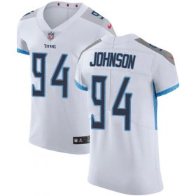 Wholesale Cheap Nike Titans #94 Austin Johnson White Men\'s Stitched NFL Vapor Untouchable Elite Jersey
