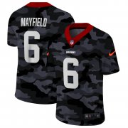 Cheap Cleveland Browns #6 Baker Mayfield Men's Nike 2020 Black CAMO Vapor Untouchable Limited Stitched NFL Jersey