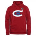 Wholesale Cheap Montreal Canadiens Team Logo Pullover Hoodie Red