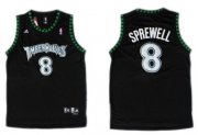 Wholesale Cheap Minnesota Timberwolves #8 Latrell Sprewell Black Swingman Jersey