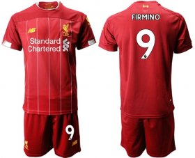 Wholesale Cheap Liverpool #9 Firmino Red Home Soccer Club Jersey