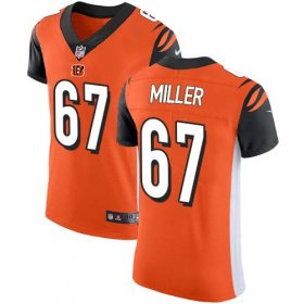 Wholesale Cheap Nike Bengals #67 John Miller Orange Alternate Men\'s Stitched NFL Vapor Untouchable Elite Jersey