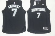 Wholesale Cheap Men's New York Knicks #7 Carmelo Anthony Black Diamond Stitched NBA Adidas Revolution 30 Swingman Jersey