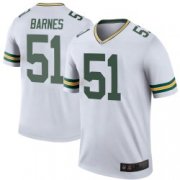 Wholesale Cheap Men's Green Bay Packers #51 Krys Barnes Legend White Color Rush Jersey