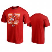 Wholesale Cheap Kansas City Chiefs #87 Travis Kelce Red Men's Player Graphic Powerhouse T-Shirt