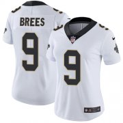 Wholesale Cheap Nike Saints #9 Drew Brees White Women's Stitched NFL Vapor Untouchable Limited Jersey