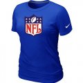 Wholesale Cheap Women's Nike NFL Logo NFL T-Shirt Blue