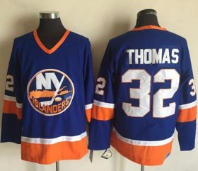 Wholesale Cheap Islanders #32 Thomas Baby Blue CCM Throwback Stitched NHL Jersey