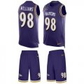 Wholesale Cheap Nike Ravens #98 Brandon Williams Purple Team Color Men's Stitched NFL Limited Tank Top Suit Jersey