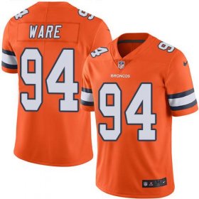 Wholesale Cheap Nike Broncos #94 DeMarcus Ware Orange Men\'s Stitched NFL Limited Rush Jersey