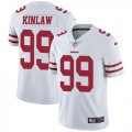 Wholesale Cheap Nike 49ers #99 Javon Kinlaw White Youth Stitched NFL Vapor Untouchable Limited Jersey
