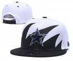 Wholesale Cheap Cowboys Team Logo Black White Adjustable Hat