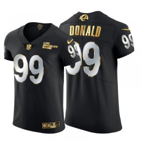 Wholesale Cheap Los Angeles Rams #99 Aaron Donald Men\'s Nike Black Edition Vapor Untouchable Elite NFL Jersey