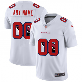 Wholesale Cheap Arizona Cardinals Custom White Men\'s Nike Team Logo Dual Overlap Limited NFL Jersey