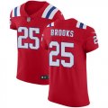 Wholesale Cheap Nike Patriots #25 Terrence Brooks Red Alternate Men's Stitched NFL Vapor Untouchable Elite Jersey
