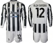 Wholesale Cheap Men 2021-2022 Club Juventus home white Long Sleeve 12 Adidas Soccer Jersey