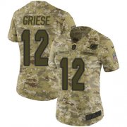 Wholesale Cheap Nike Dolphins #12 Bob Griese Camo Women's Stitched NFL Limited 2018 Salute to Service Jersey
