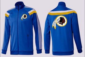 Wholesale Cheap NFL Washington Redskins Team Logo Jacket Blue_2