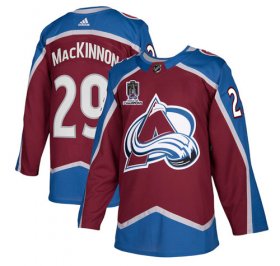 Wholesale Cheap Men\'s Colorado Avalanche #29 Nathan MacKinnon 2022 Stanley Cup Champions Patch Stitched Jersey