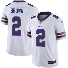Wholesale Cheap Nike Bills #2 John Brown White Men\'s Stitched NFL Vapor Untouchable Limited Jersey