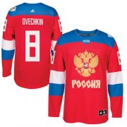 Wholesale Cheap Team Russia #8 Alexander Ovechkin Red 2016 World Cup Stitched NHL Jersey