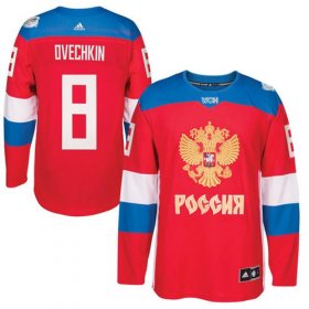 Wholesale Cheap Team Russia #8 Alexander Ovechkin Red 2016 World Cup Stitched NHL Jersey