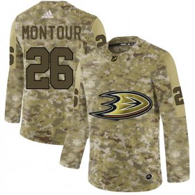 Wholesale Cheap Adidas Ducks #26 Brandon Montour Camo Authentic Stitched NHL Jersey