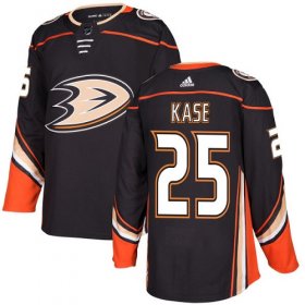 Wholesale Cheap Adidas Ducks #25 Ondrej Kase Black Home Authentic Stitched NHL Jersey