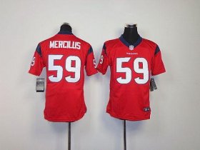 Wholesale Cheap Nike Texans #59 Whitney Mercilus Red Alternate Youth Stitched NFL Elite Jersey