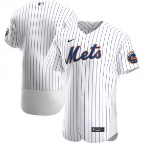 Wholesale Cheap New York Mets Men\'s Nike White Home 2020 Authentic Official Team MLB Jersey