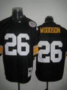 Wholesale Cheap Mitchell And Ness Steelers #26 Rod Woodson Black Stitched Throwback NFL Jersey