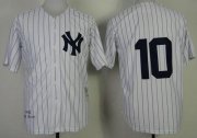 Wholesale Cheap Mitchell and Ness 1952 Yankees #10 Phil Rizzuto Stitched White Throwback MLB Jersey