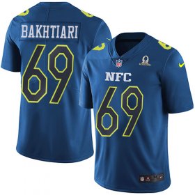 Wholesale Cheap Nike Packers #69 David Bakhtiari Navy Men\'s Stitched NFL Limited NFC 2017 Pro Bowl Jersey