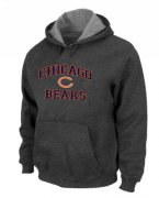 Wholesale Cheap Chicago Bears Heart & Soul Pullover Hoodie Dark Grey